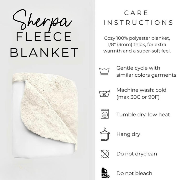 Snowman Smores Sherpa Blanket, Velveteen Plush Blanket