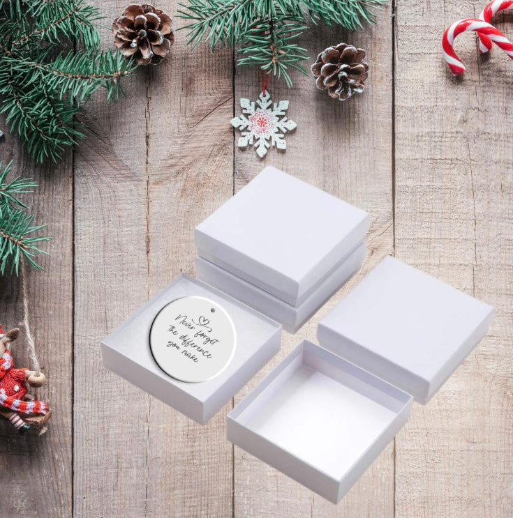 Thank You Gift, Never Forget The Difference You Make Ornament