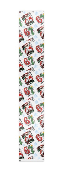 Santa & Number 67 Festive Wrapping Paper