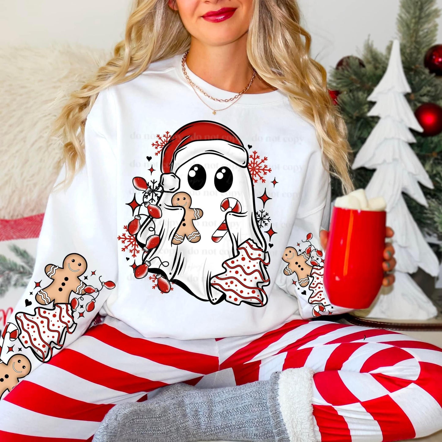 Christmas Ghost DTF Print Only