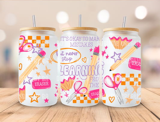 16oz Makes Mistakes Libbey Cup