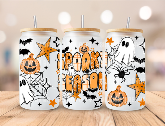 16oz Orange Spooky Season Libbey Cup