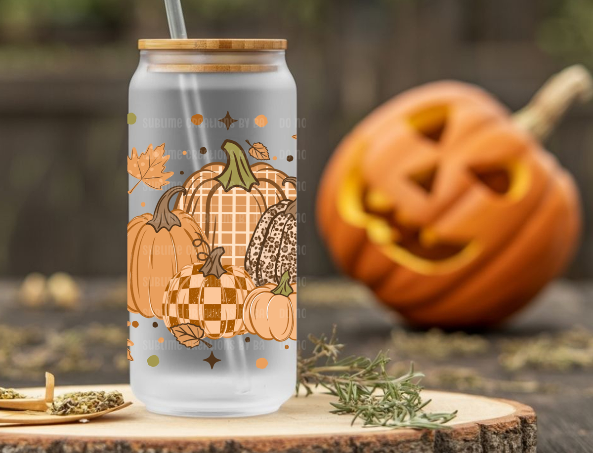 16oz Orange Pumpkins Season Libbey Cup