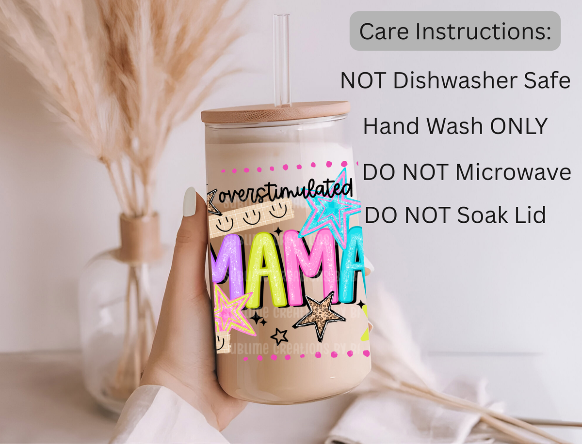 16oz Overstimulated Mama Libbey Cup