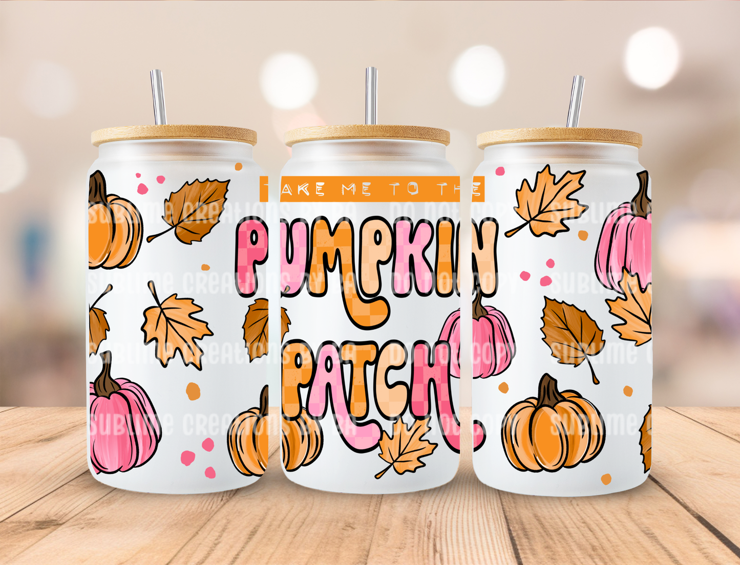 16oz Take Me to the Pumpkin Patch Libbey Cup