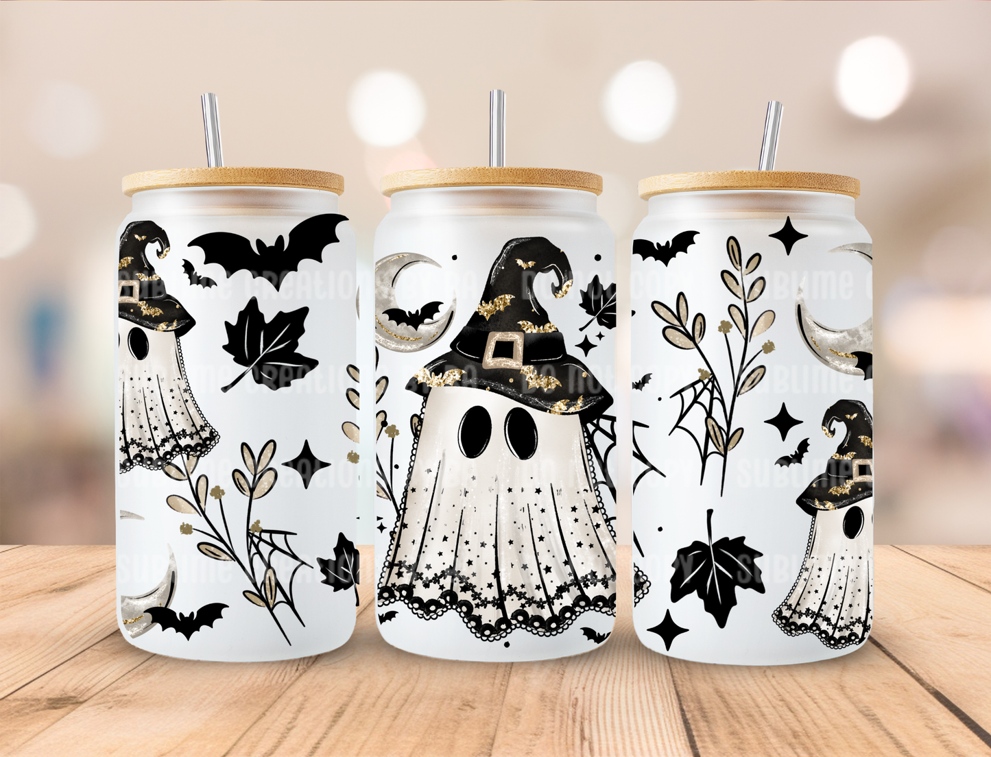 16oz Witch Ghost Libbey Cup