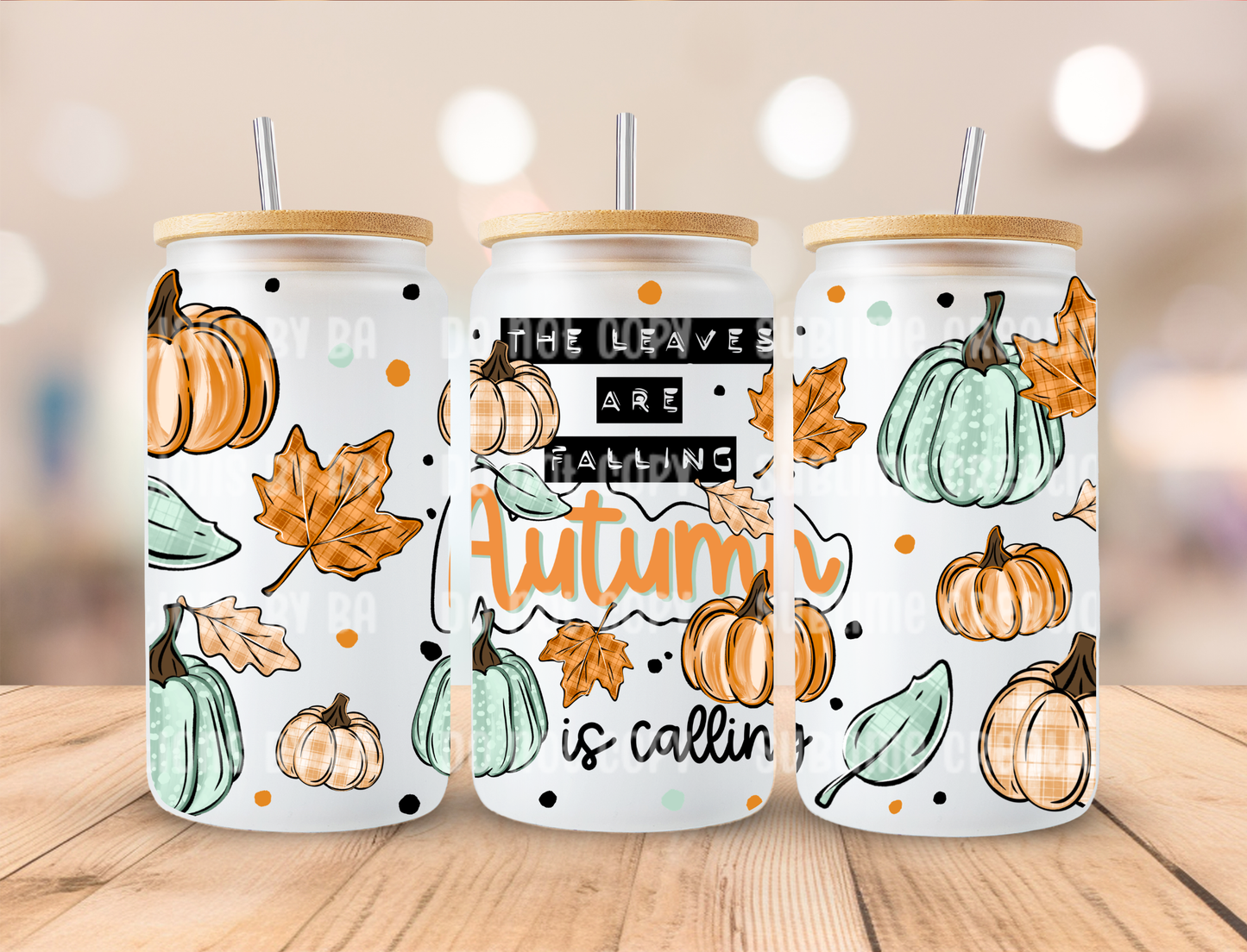 16oz Autumn is Calling Libbey Cup
