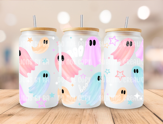 16oz Boo Pastel Ghosts Libbey Cup