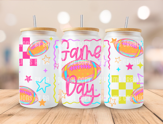 16oz Game Day Colorful Libbey Cup