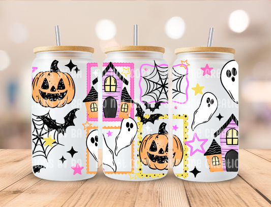 16oz Haunted House Stamps Libbey Cup