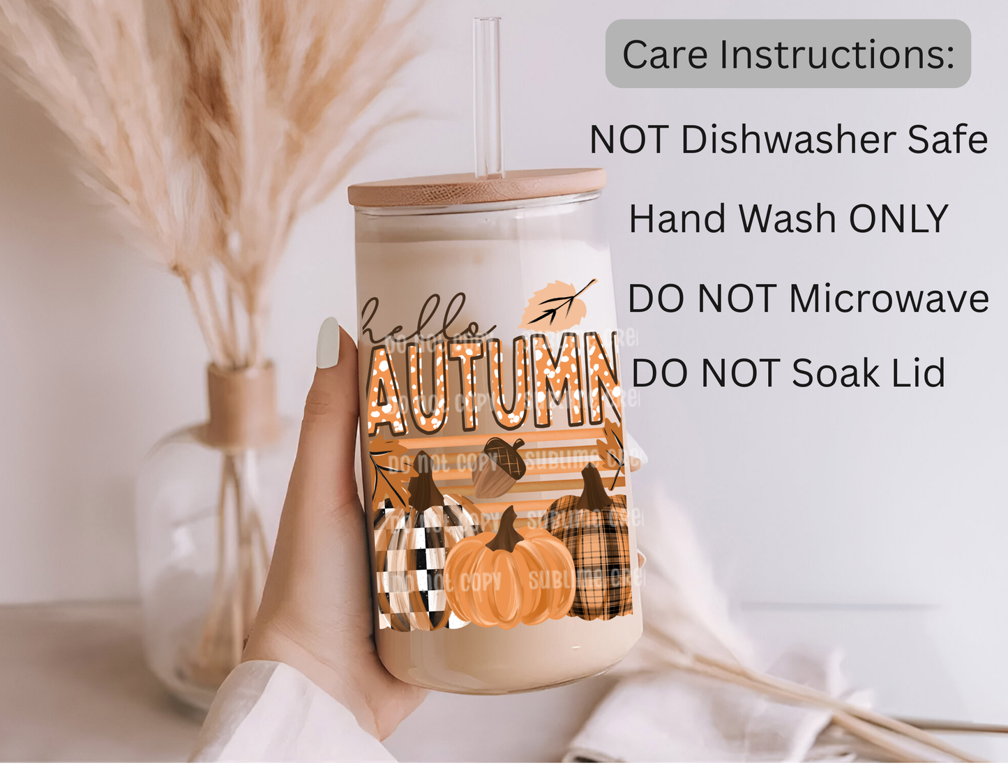 16oz Autumn Stripe Libbey Cup