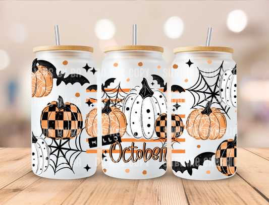 16oz Hello October Libbey Cup
