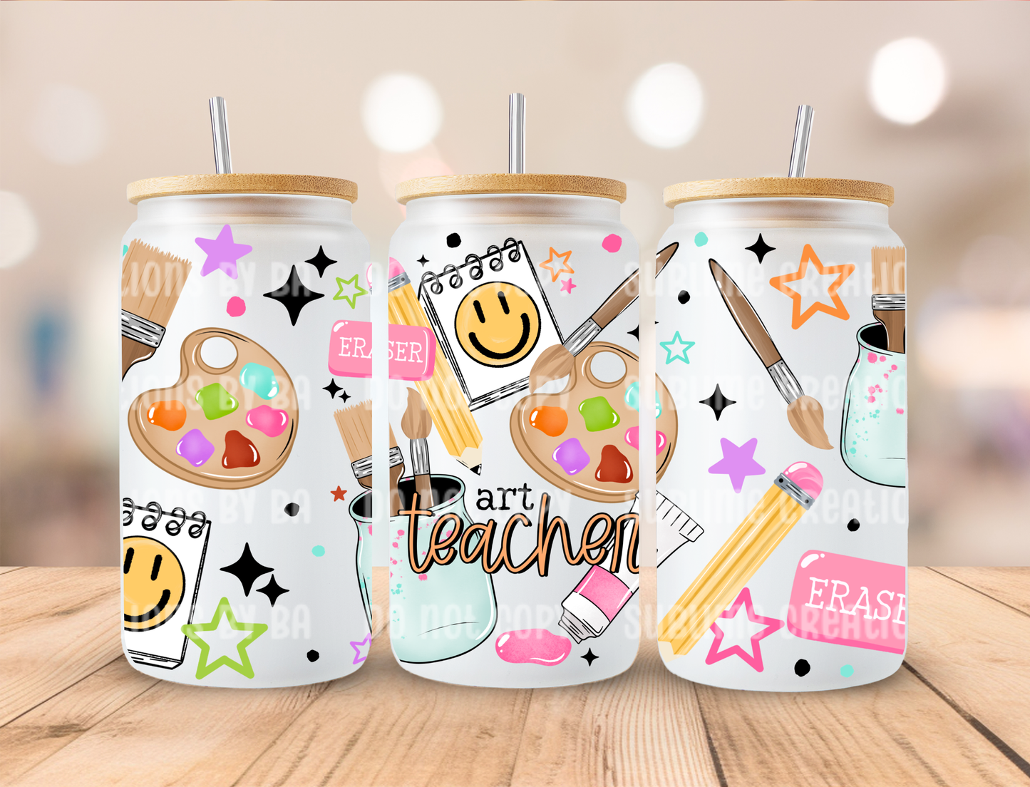 16oz Art Teacher Libbey Cup