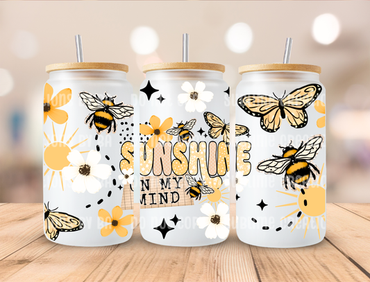 16oz Sunshine on My Mind Libbey Cup