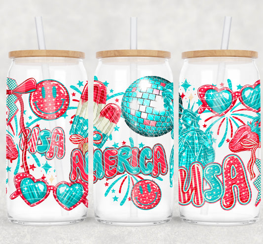 16oz America USA Libbey Cup#525