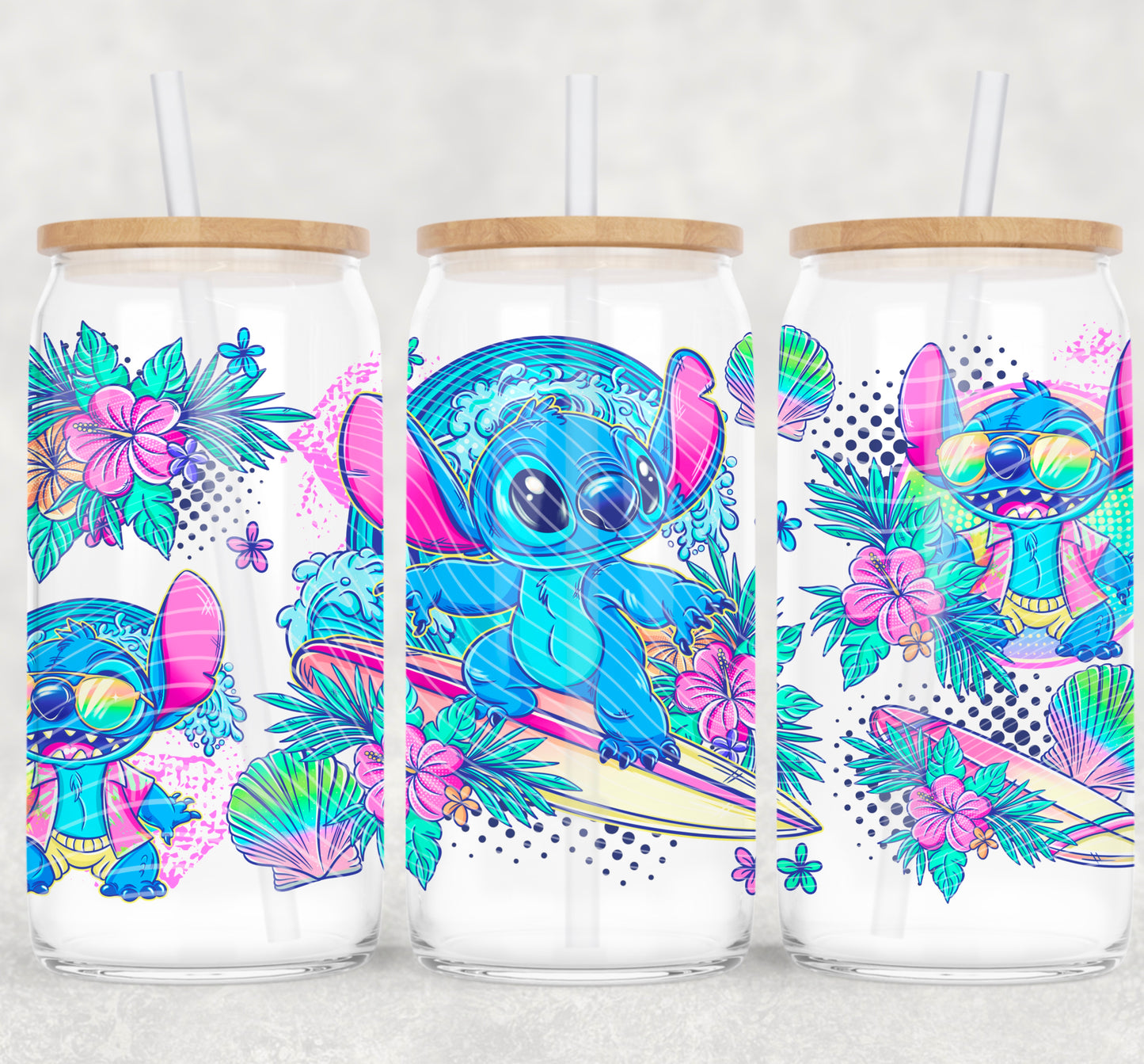 16oz Blue Guy Frosted Libbey Cup#625