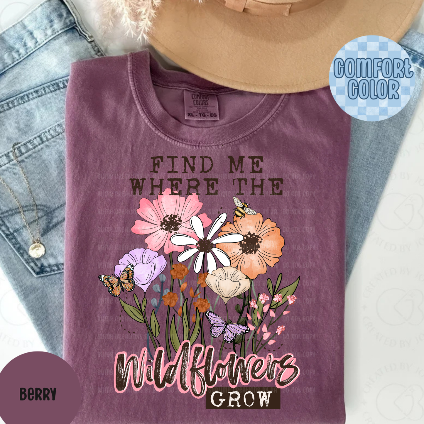 Find Me Where the Wildflowers Grow Apparel