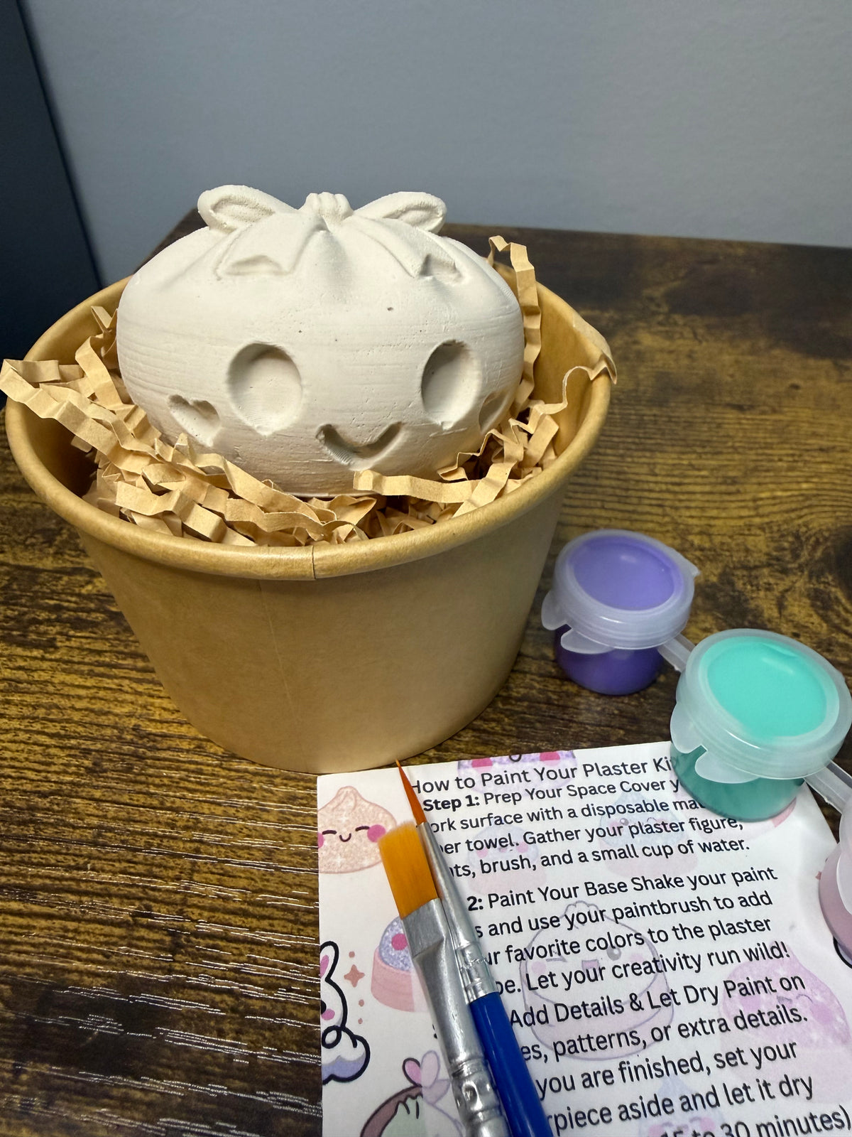 Custom Bow Dumpling Plaster Craft Kit