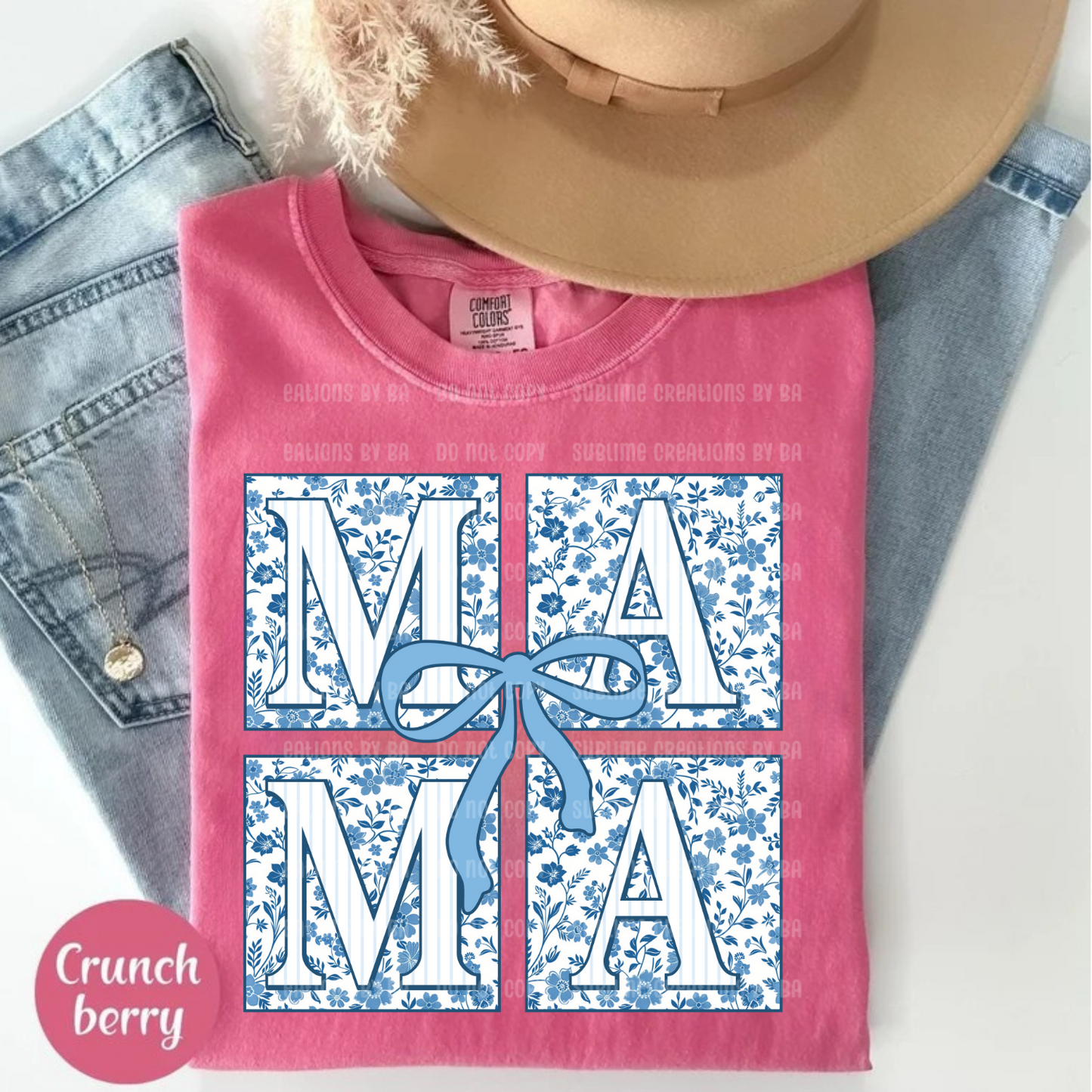 Blue Floral Chinoise Coquette CC Tee