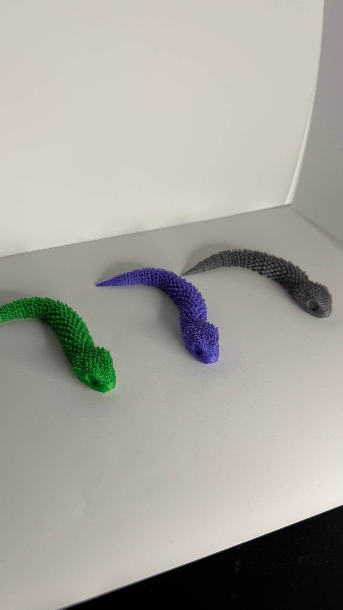 3D Printed Mini Articulated Snake Toy & Fidget