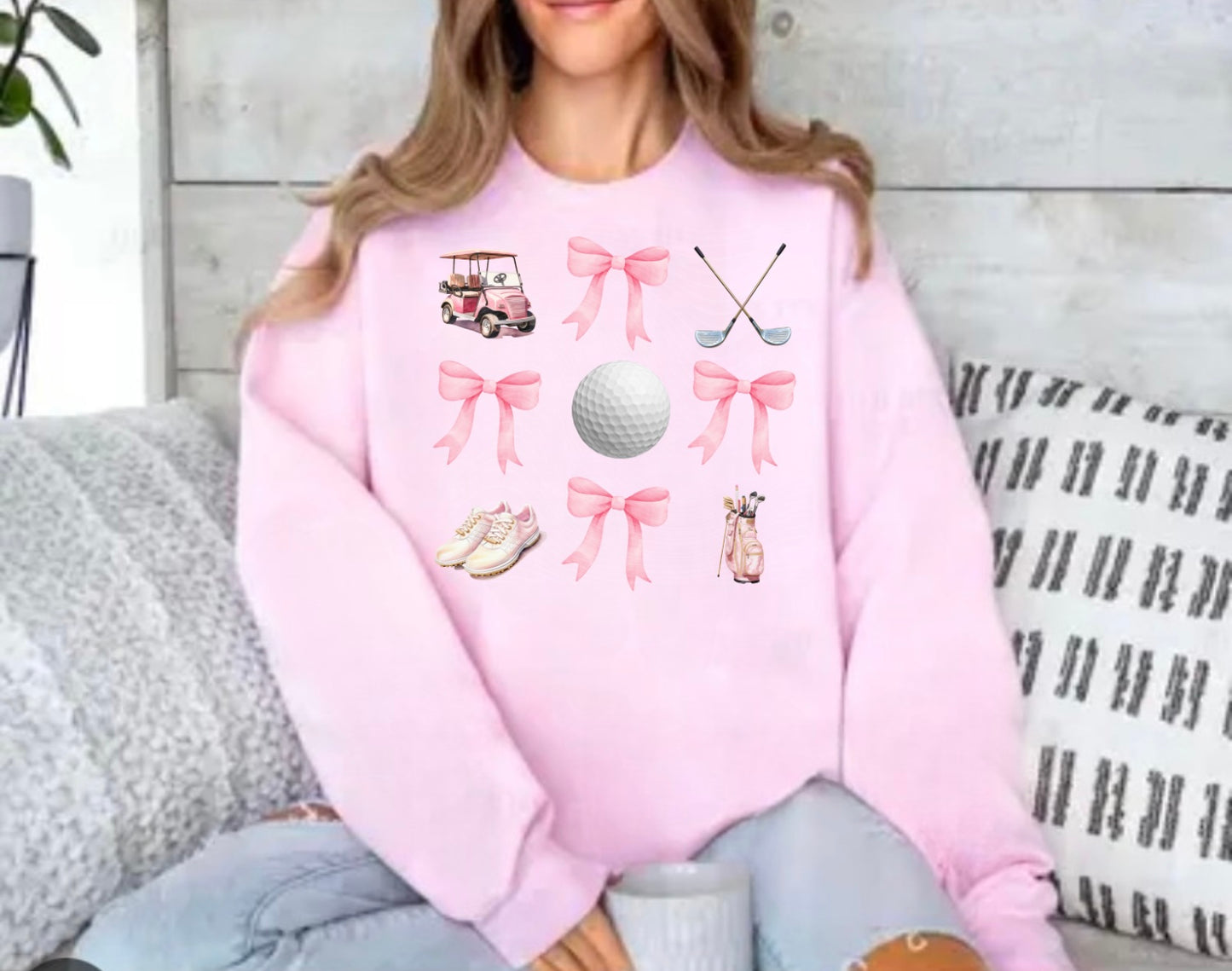Golf Pink Coquette Sweatshirt