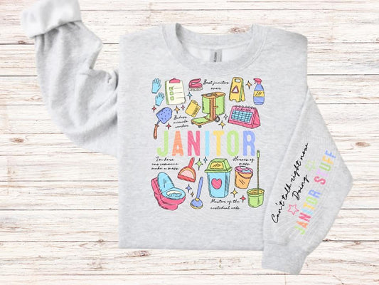 Janitor Doodle Sweatshirt