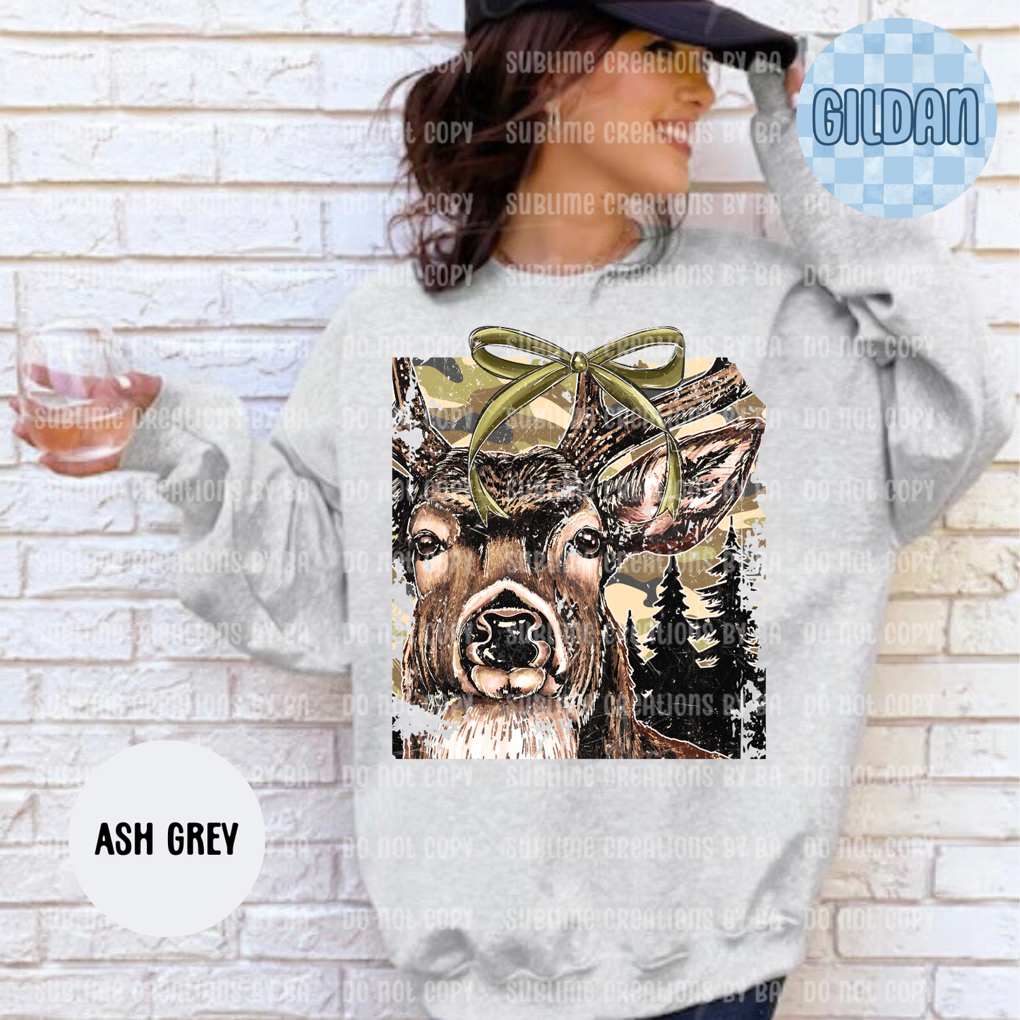 Buck Camo Coquette Sweatshirt
