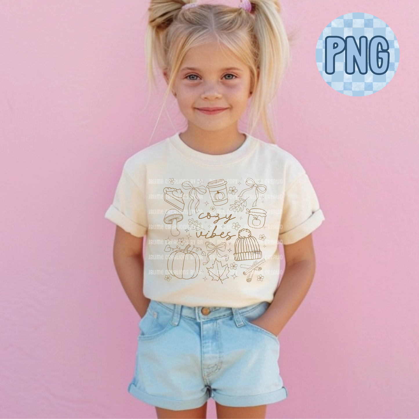 Cozy Vibes Autumn PNG Digital File ONLY