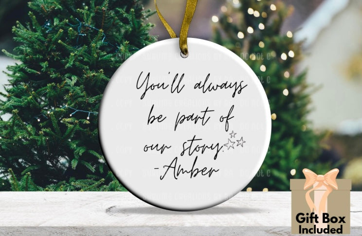 Thank You Gift, Never Forget The Difference You Make Ornament