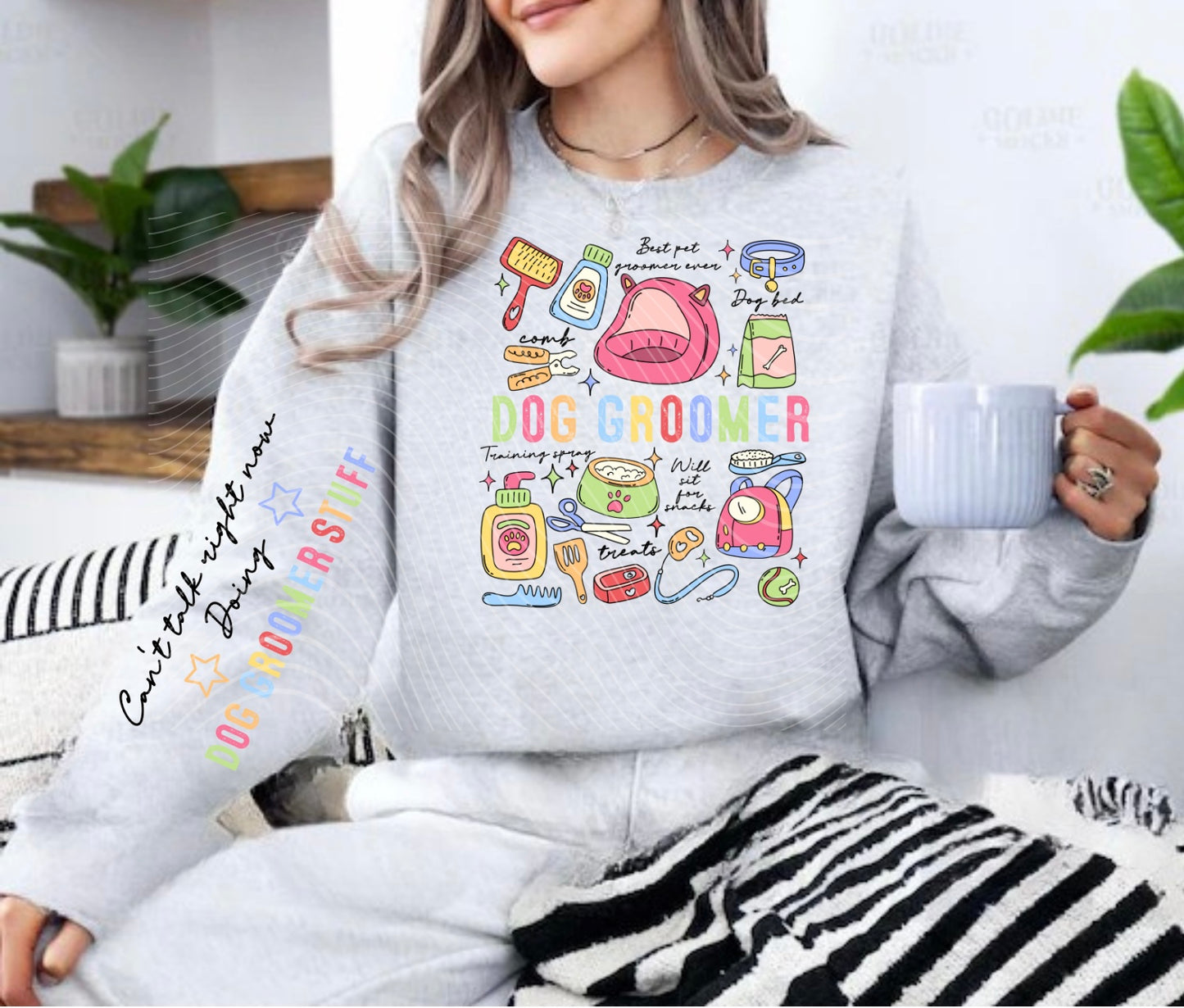 Dog Groomer Doodle Occupational Sweatshirt