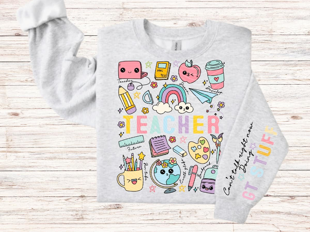 GT Pastel Doodle Sweatshirt