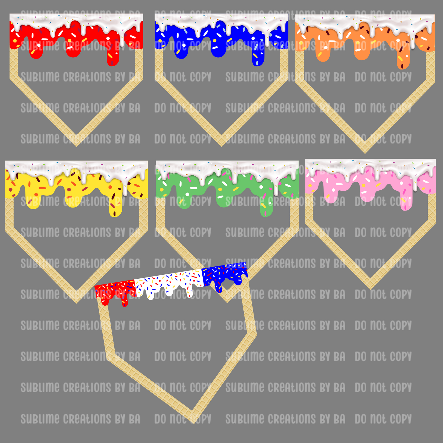 Drip Baseball Plate Bundle PNG Digital File ONLY