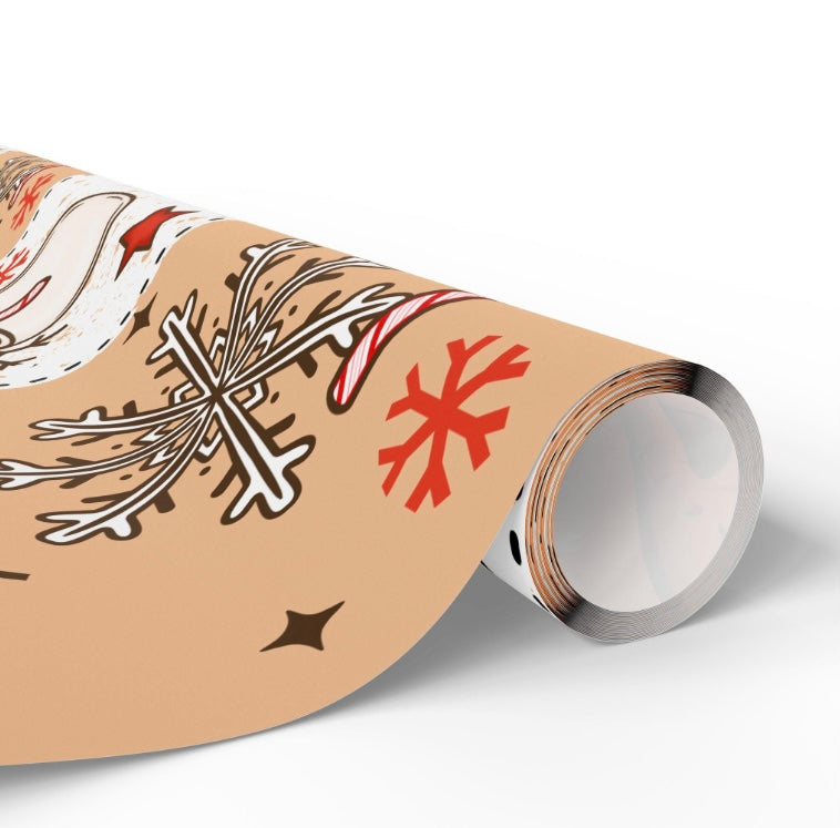 Festive Wrapping Paper- Milk and Cookies