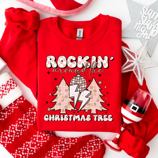 Rocking Around Christmas Tree DTF Print only