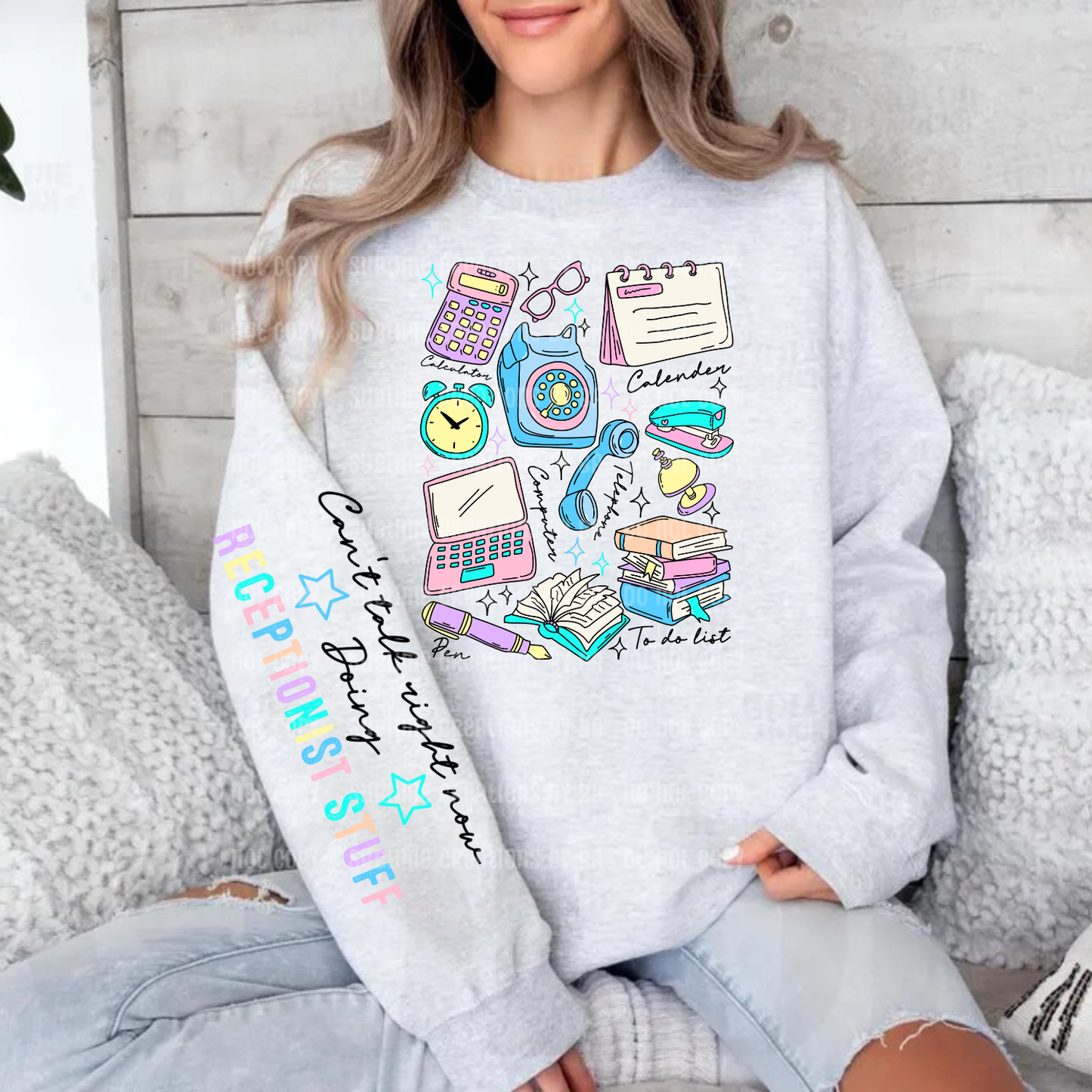 Receptionist Doodle Occupational