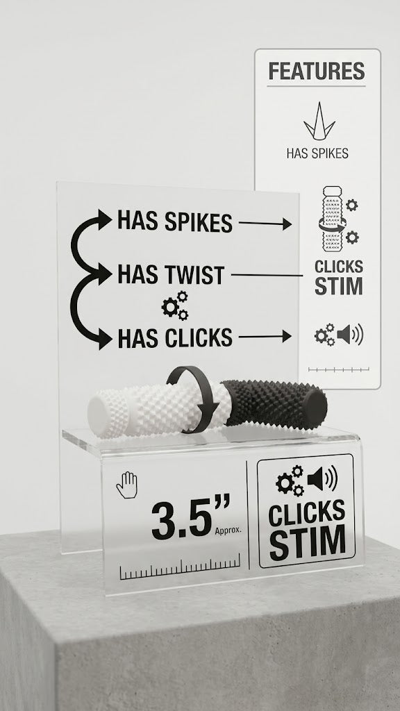 3D Printed Spiky Click Toy & Fidget