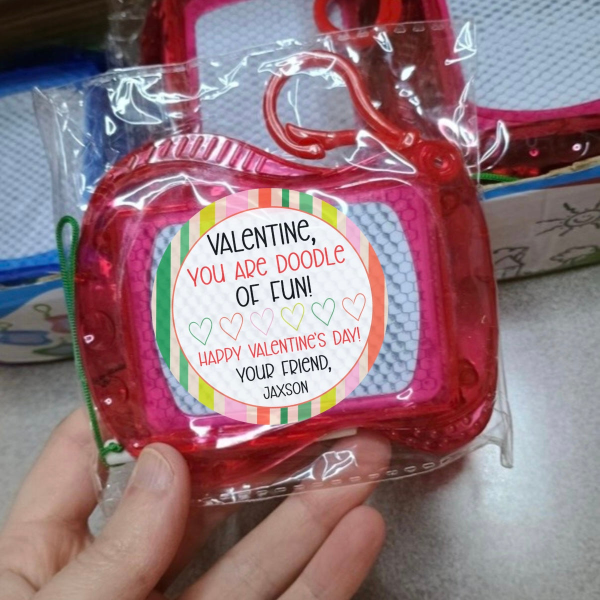 Mini Magnetic Drawing Board Valentine Favors