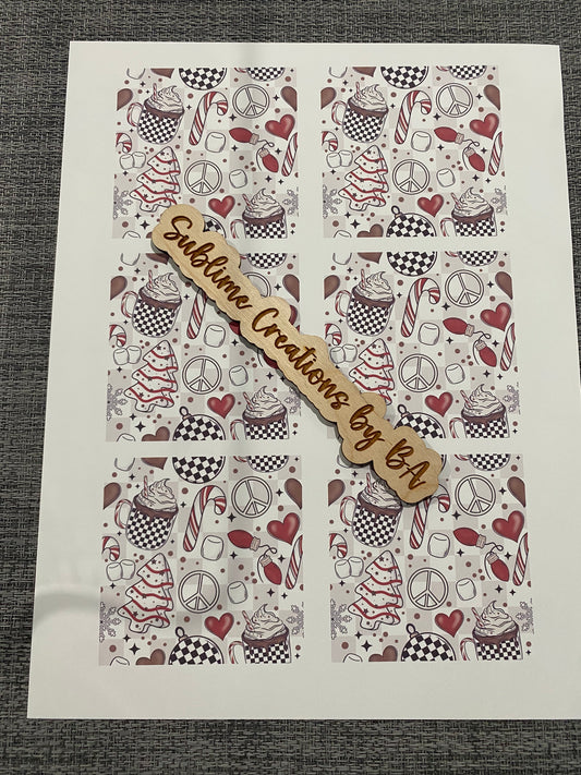 Christmas Things Sublimation Transfer Sheet