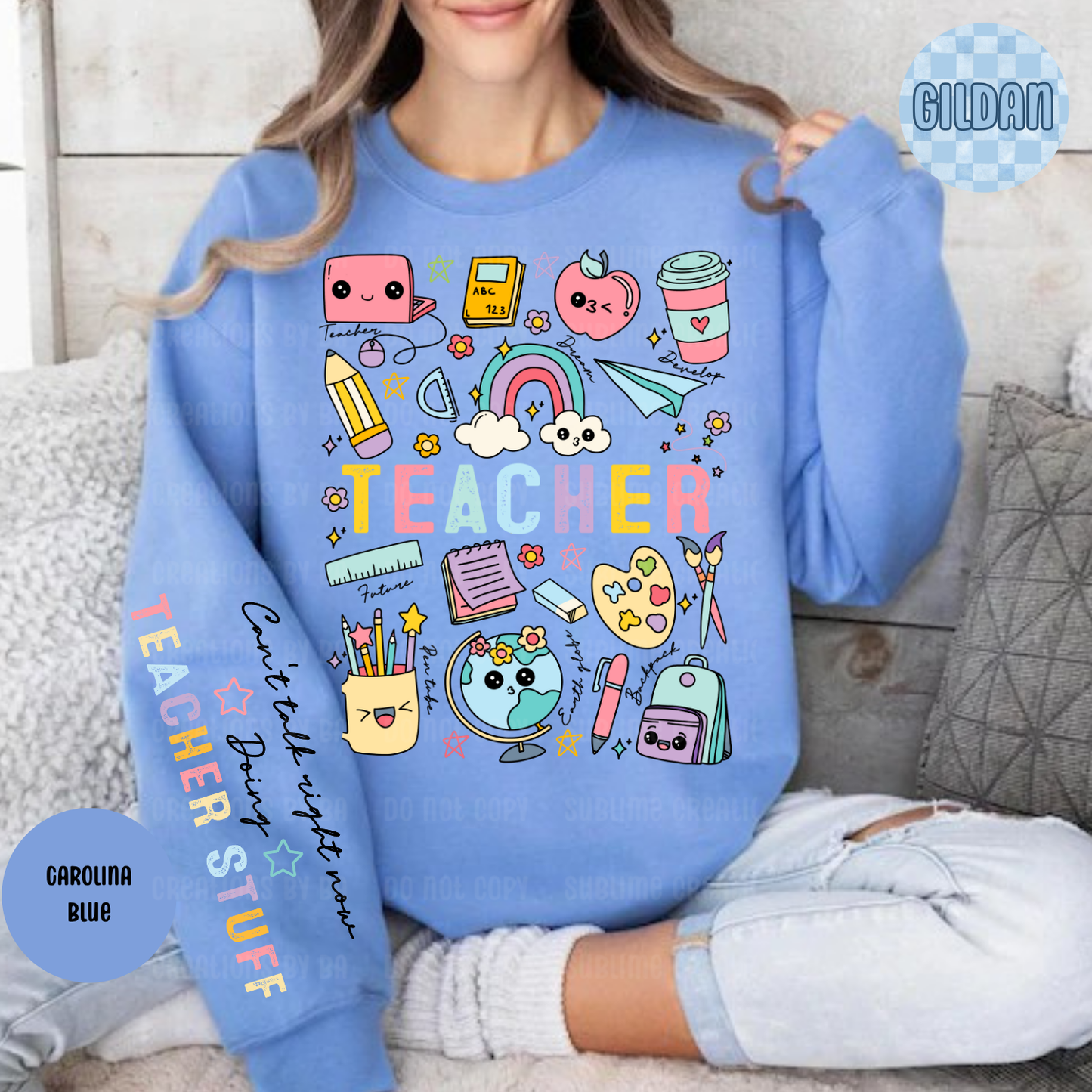 Teacher Doodle Occupational Sweatshirt