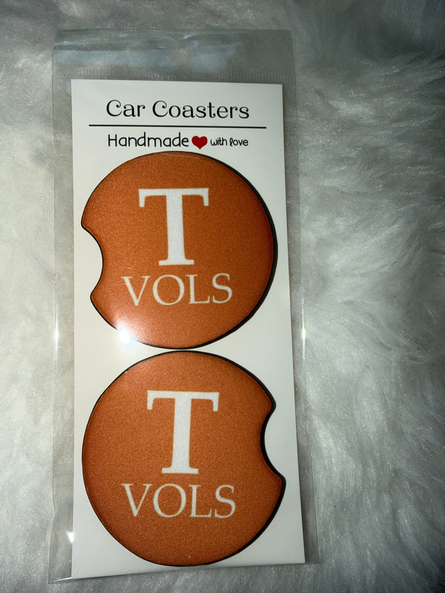 Vols Print Car Coaster Sets
