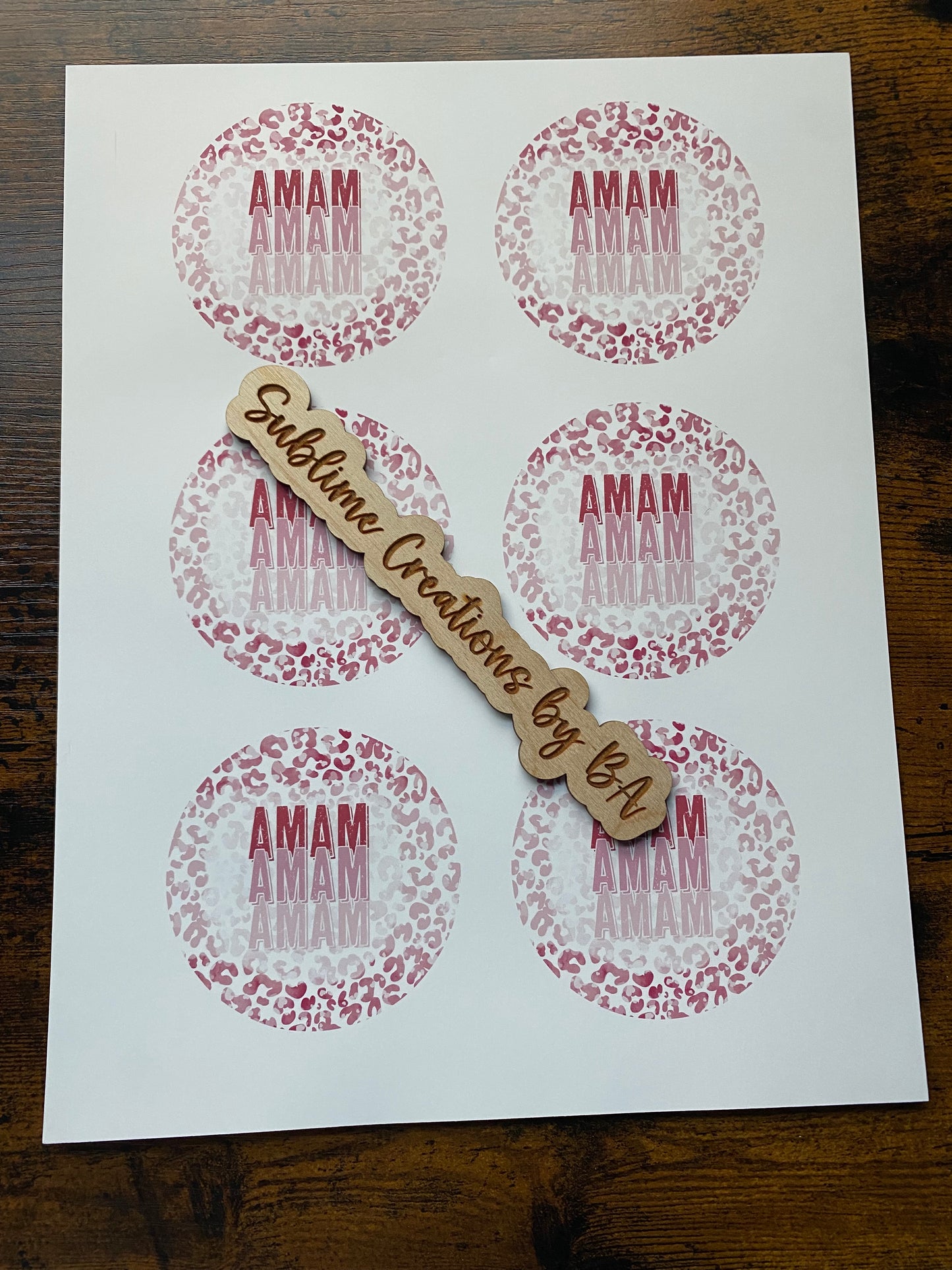 Pink Mama Leopard Transfer Sheet