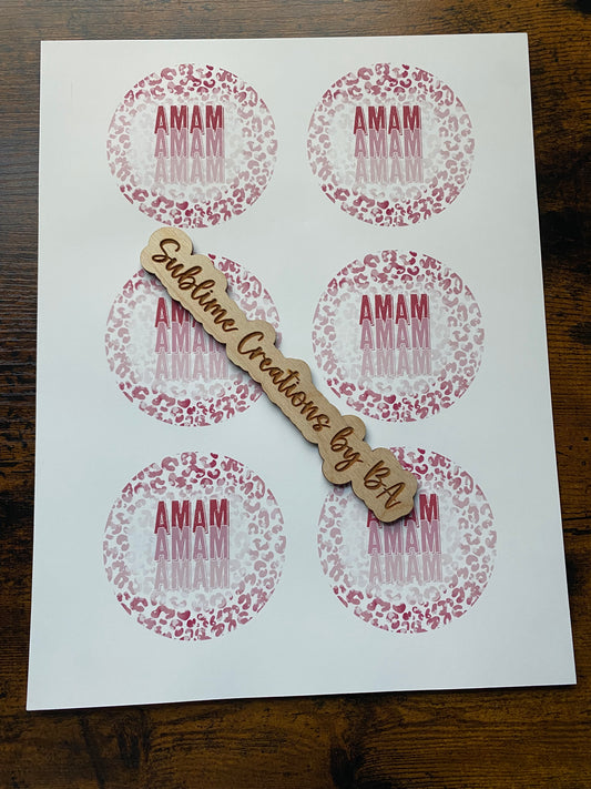 Pink Mama Leopard Transfer Sheet