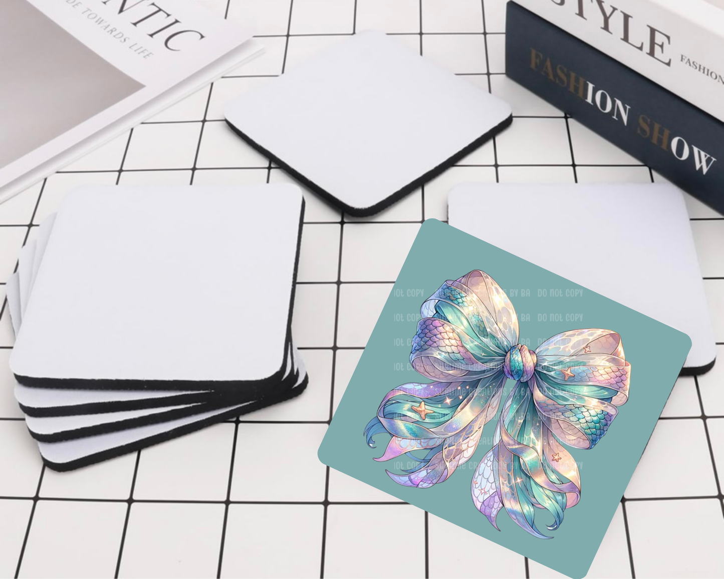 Mermaid Bow Desk Coaster