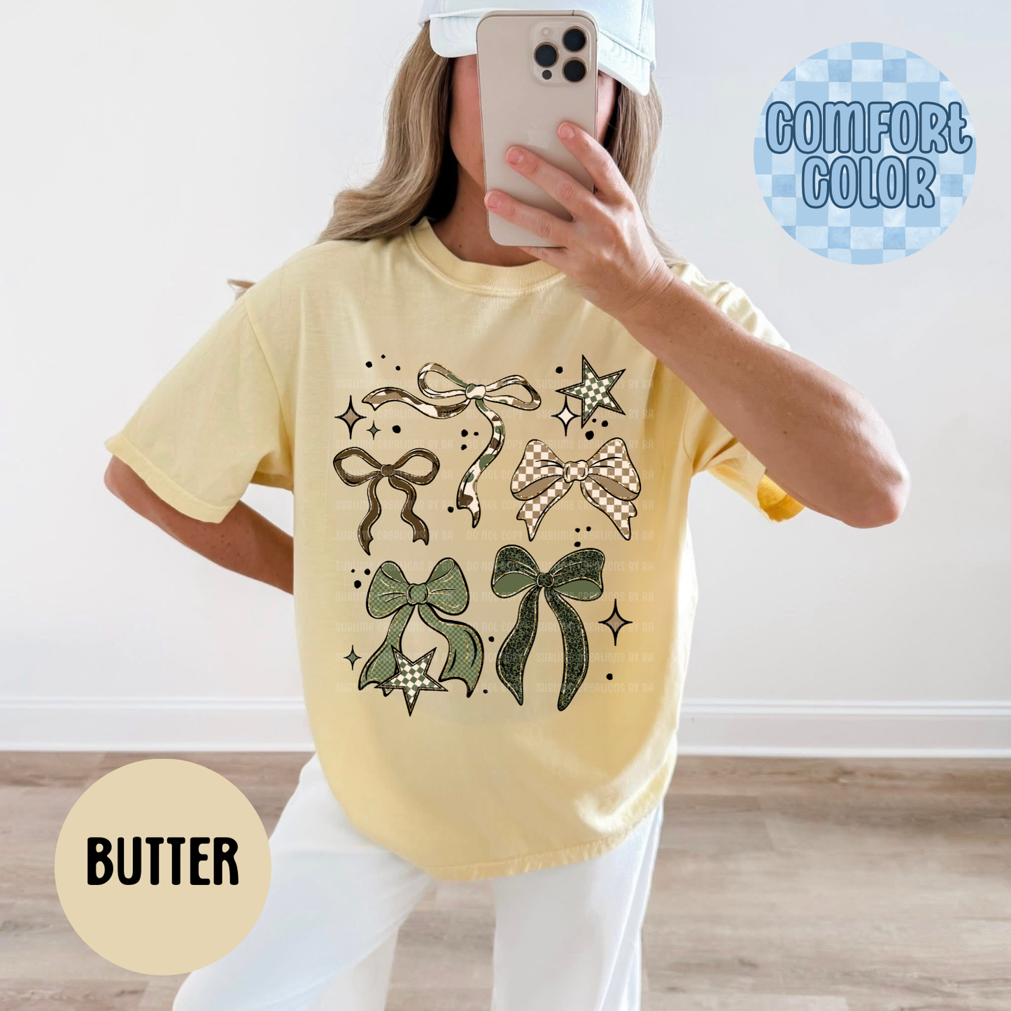 Camo and Bows Shirt Adult Shirt