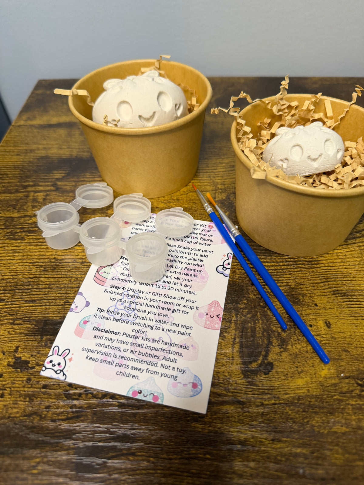 Custom Bow Dumpling Plaster Craft Kit