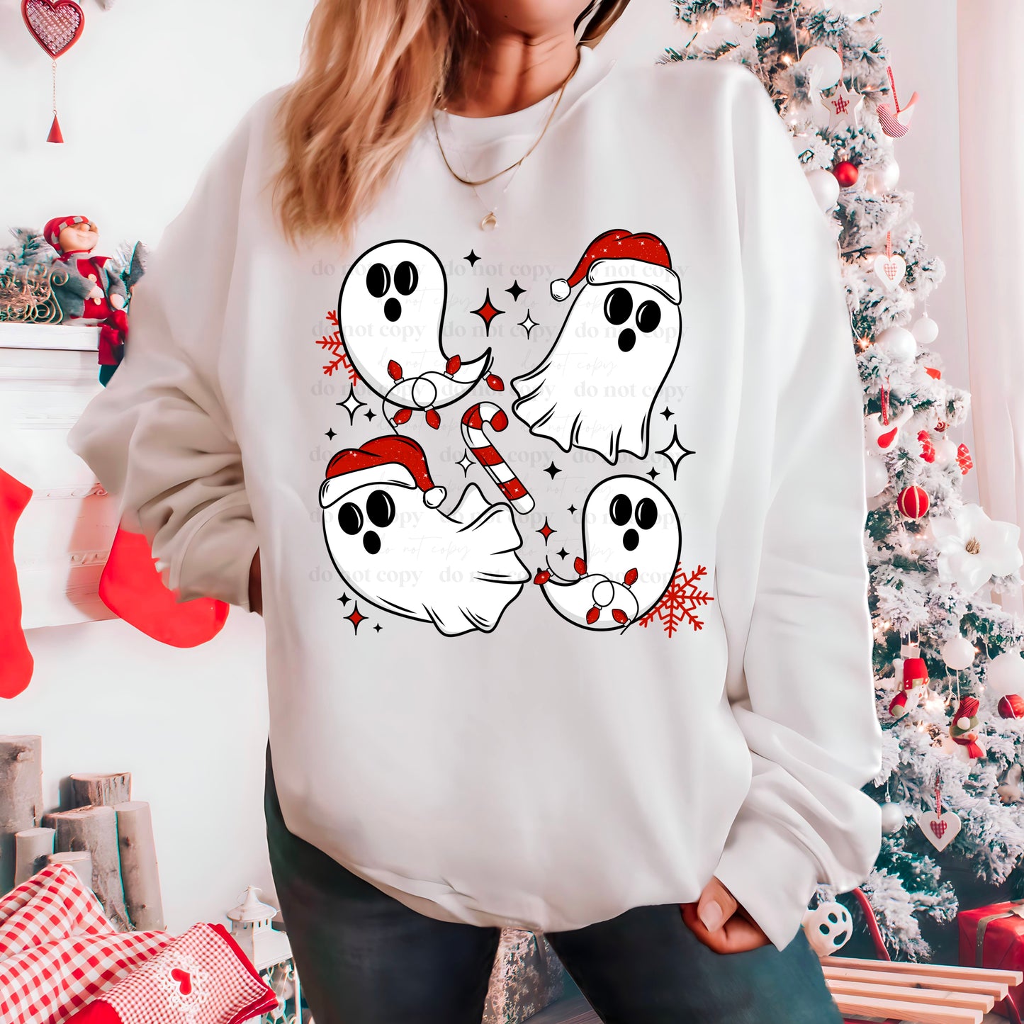 Christmas Ghosties DTF Print Only