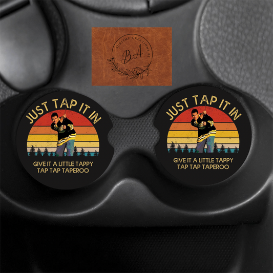 Golf Happy Car Coaster Set