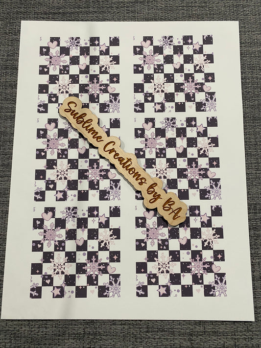 Snowflake Sublimation Transfer Sheet
