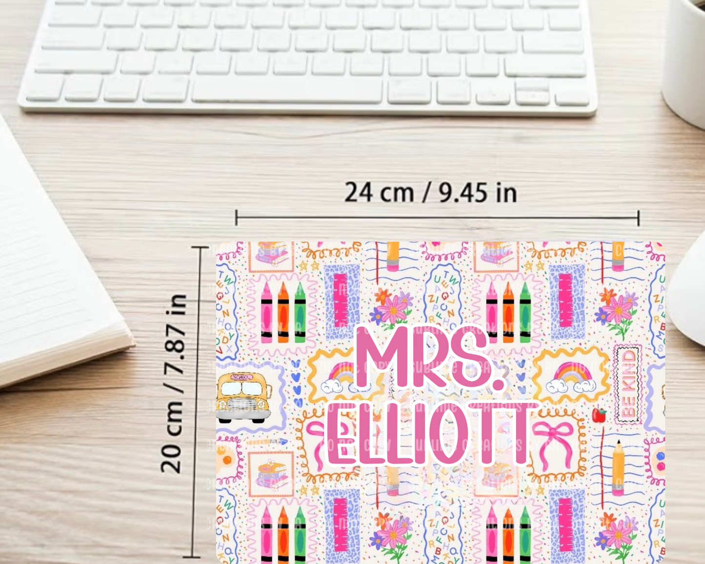 Personalized Teacher Mouse Pad