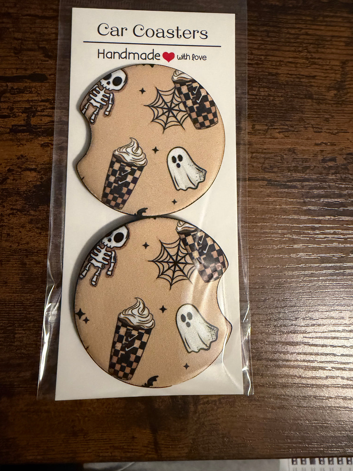 Scream Sugar Coffee Seamless Car Coaster Sets